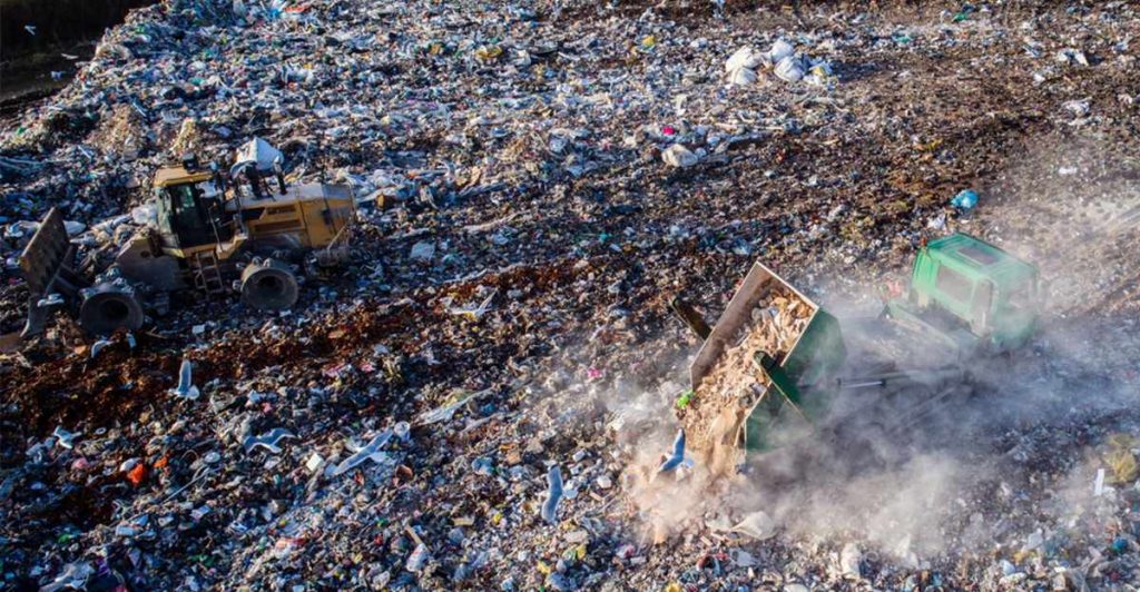 Landfill stress as an example of urbanization